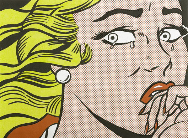 Roy Lichtenstein (American, 1923-1997) Crying Girl: Roy Lichtenstein (American, 1923-1997) Crying Girl, 1963; Offset lithograph in colors (mailer); 17'' x 22 7/8''; Publisher: Leo Castelli Gallery, New York; Literature: Corlett ll.1; Provenance: Privat