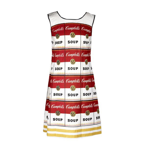 Andy Warhol (American, 1928-1987) The Souper Dress: Andy Warhol (American, 1928-1987) The Souper Dress, ca. 1965; Screenprint in colors on paper dress; 36 5/8'' long; Literature: Francis, Mark, The Warhol Look: Glamour, Style, Fashion, New York 1997, (