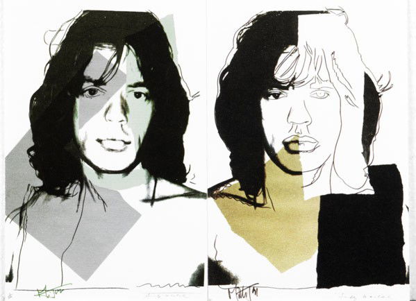 Andy Warhol (American, 1928-1987) Mick Jagger, 197: Andy Warhol (American, 1928-1987) Mick Jagger, 1975; Ten offset lithographs in colors; 6'' x 4'' each; Printer: Castelli Graphics, New York; Publisher: Seabird Editions; Provenance: Private Collection