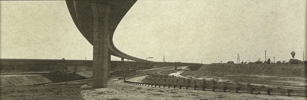 Catherine Opie (American, b. 1961) Untitled #31 fr: Catherine Opie (American, b. 1961) Untitled #31 from the Freeway series, 1994; Platinum print (in artist frame); Signed, dated, titled and numbered 1/5: 2 1/8'' x 6 1/2'' (sight); Provenance: Private