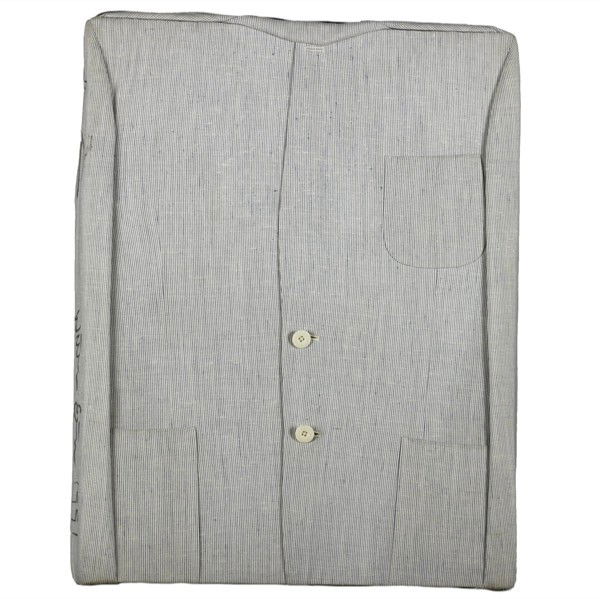 Erwin Wurm (Austrian, b. 1954) Untitled (Jacket),: Erwin Wurm (Austrian, b. 1954) Untitled (Jacket), 1991; Mixed media cloth jacket mounted around wood pedestal; Signed and dated; 26 1/4'' x 20'' x 3 1/2''; Provenance: Private Collection, New York