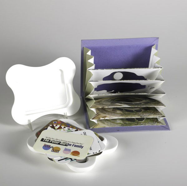 Peter Norton Family Christmas Projects: Peter Norton Family Christmas Projects: Anna Gaskell (American, b. 1969) Untitled, 2001; Paper construction with printed colored photographic images in cloth book; 6'' x 7'' x 3/4''; Brian Eno/ Peter