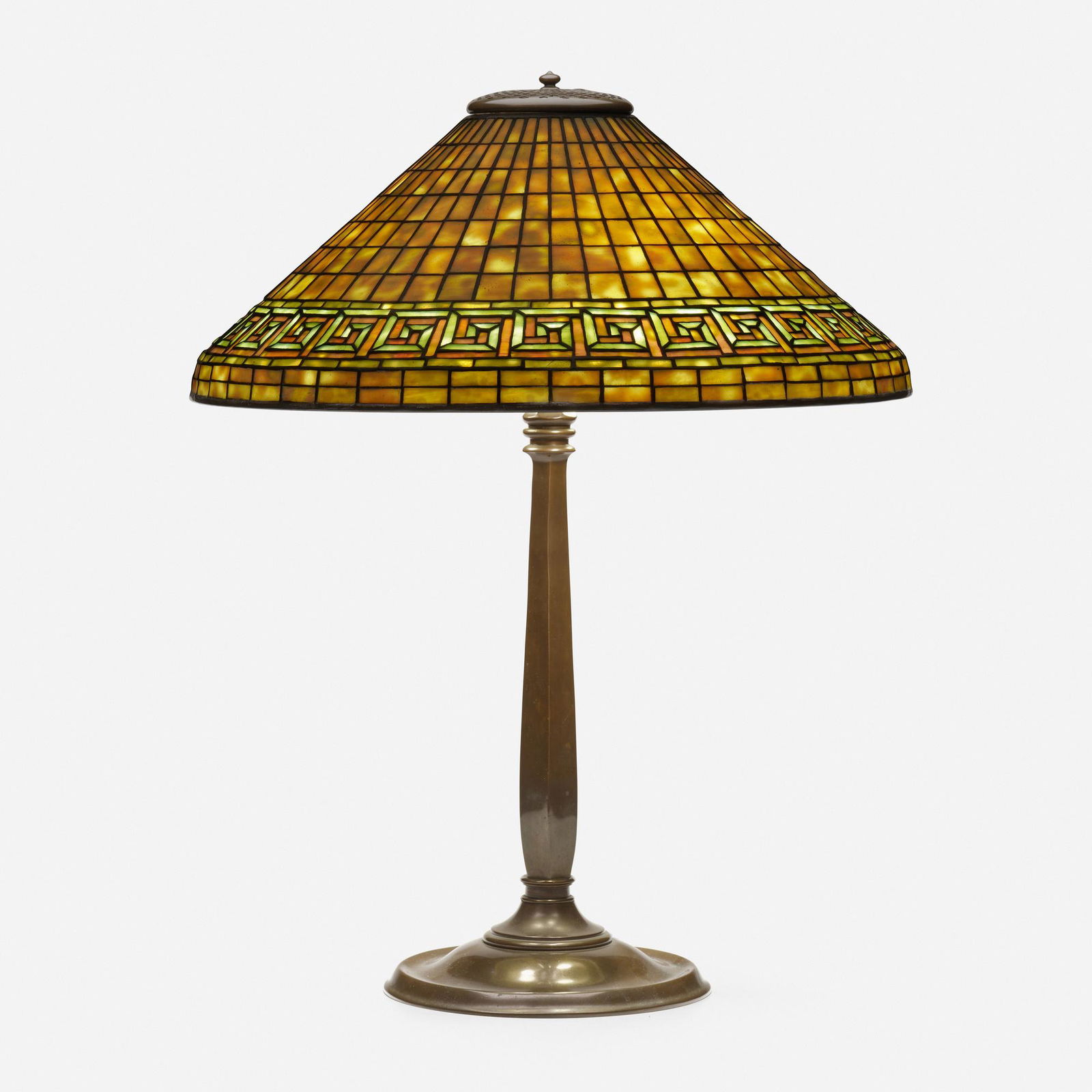 Tiffany Studios, Greek Key table lamp (1 of 6)