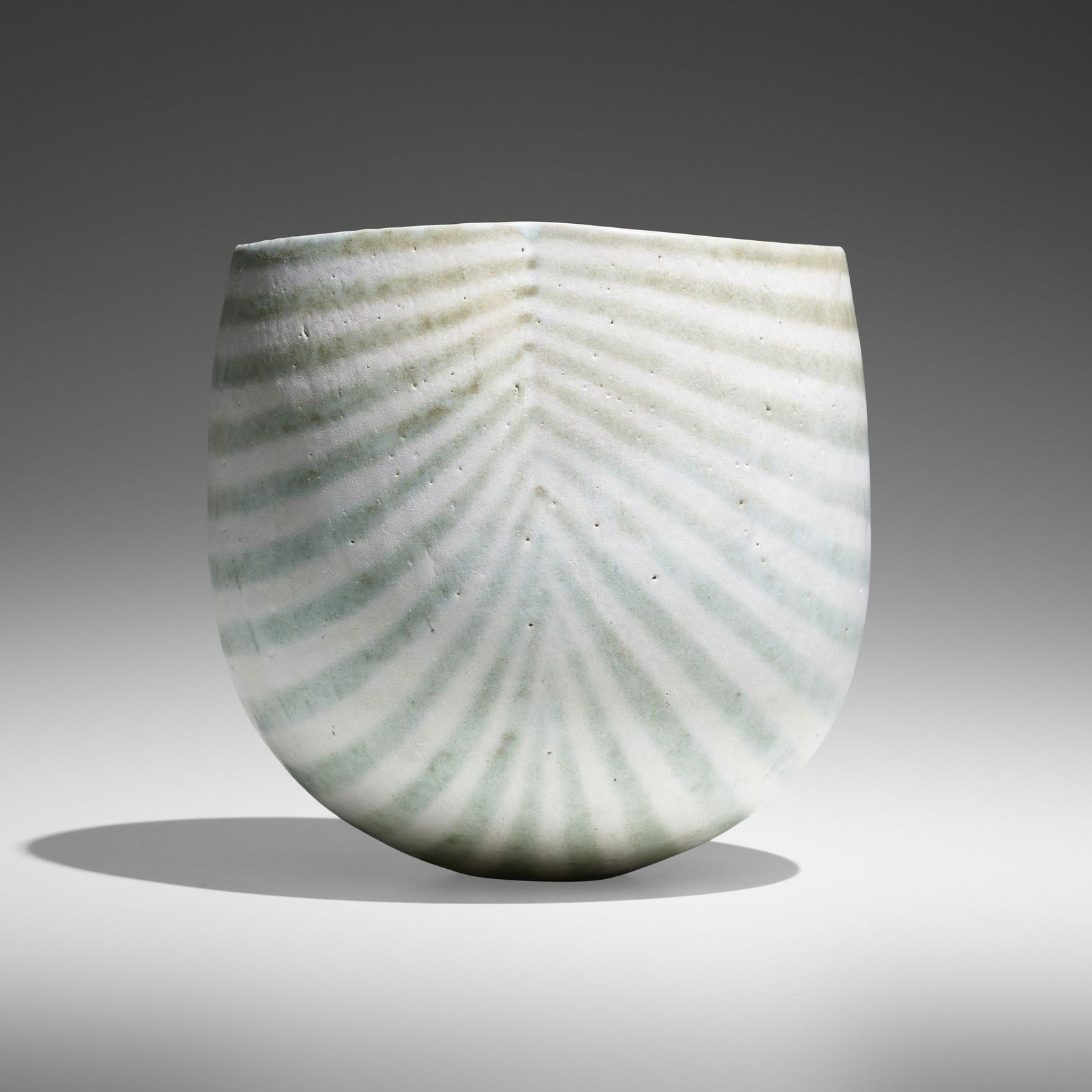 John Ward, Vessel: John Ward Vessel Englandglazed stoneware 8 h x 8.25 dia in (20 x 21 cm) Impressed chop mark to underside 'JW'. Provenance: Bonham's, London, Contemporary Ceramics