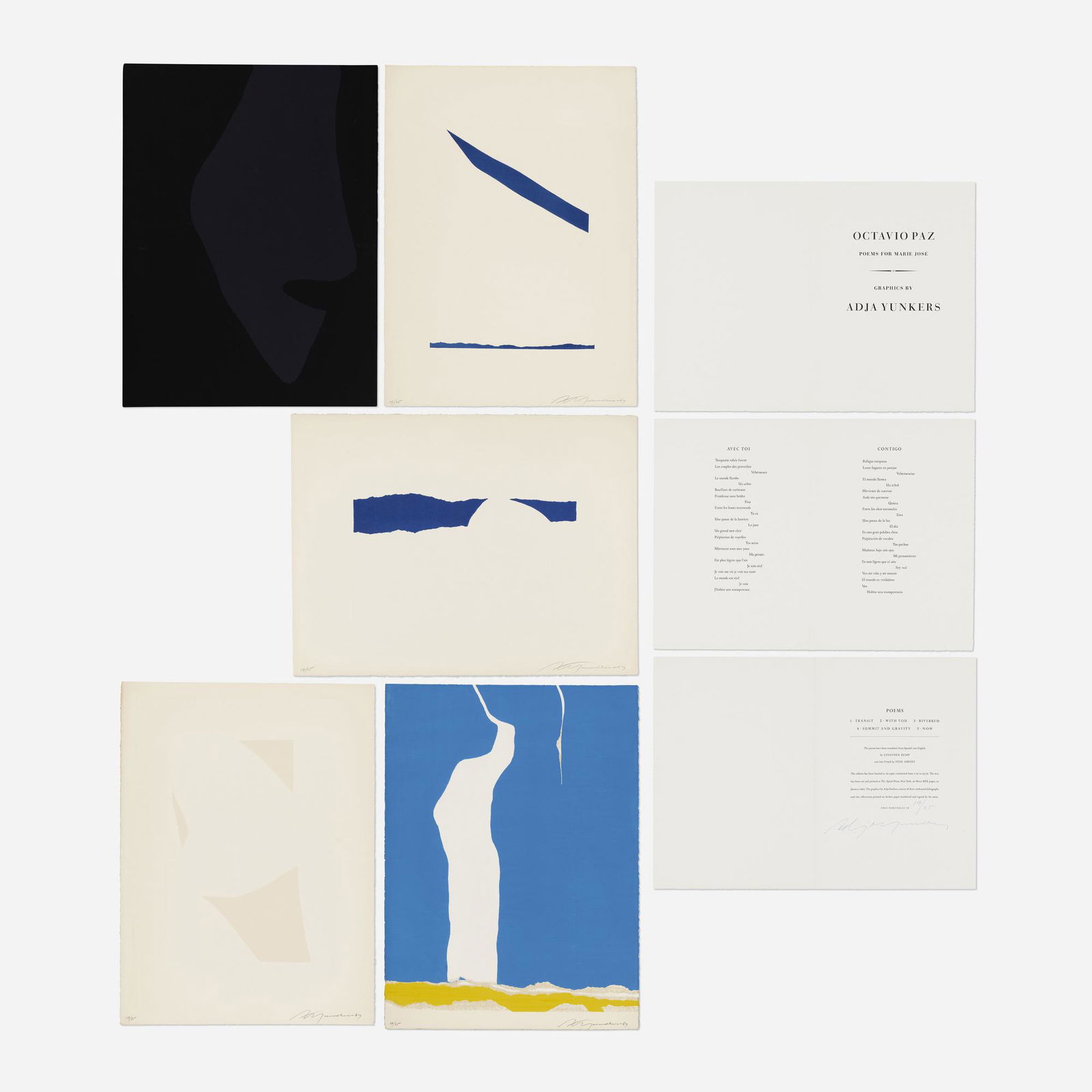 Adja Yunkers, Octavio Paz: Poems for Marie-Jose (1 of 2)