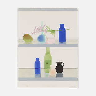 Elizabeth Osborne, Winter Still Life: Elizabeth Osborne Winter Still Life 1982screenprint in colors on Arches 30 h x 23 w in (76 x 58 cm) Signed, titled, dated and numbered to lower edge 'Winter Still Life AP 1/15 Osborne 82'. Thi