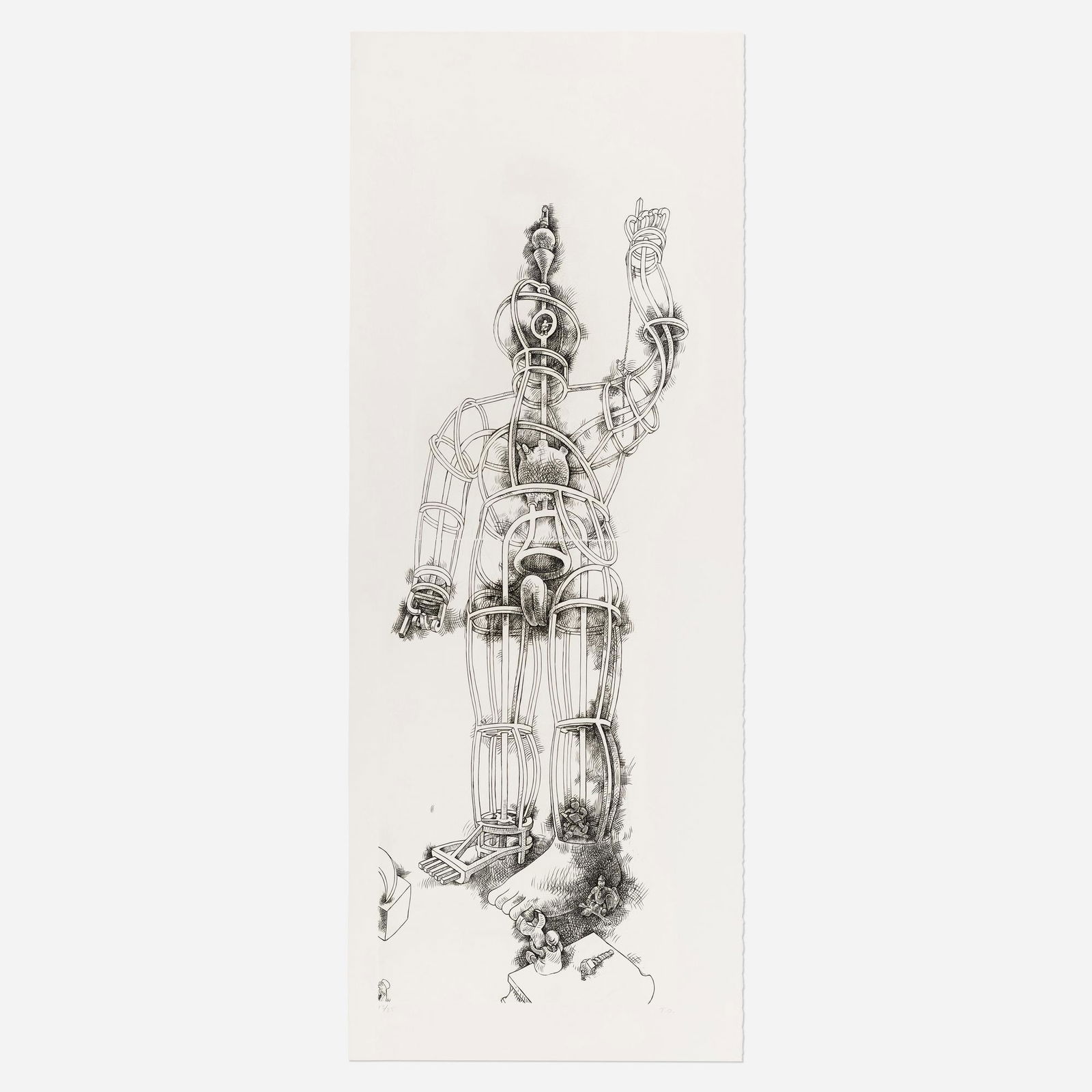 Tom Otterness, Giant: Tom Otterness Giant 1994drypoint image: 71.25 h x 23.5 w in (181 x 60 cm) sheet: 79.25 h x 31.25 w in (201 x 79 cm) Signed and numbered to lower edge '13/25 T.O.'. This work is number 13 fr