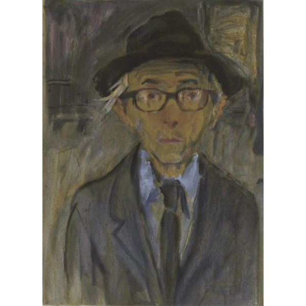Raphael SOYER (1899-1987): RAPHAEL SOYER (American, 1899-1987); Lithograph in colors, Self-portrait, 1979 (framed); Signed and numbered; 11'' x 8'' image; 22'' x 16'' sheet