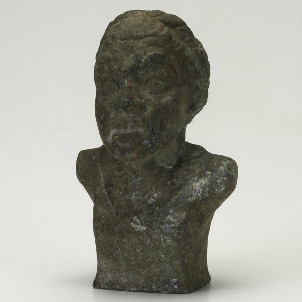 SELMA BURKE: SELMA BURKE; Cast metal bust of a woman; Illegibly marked; 8'' x 5'' x 4 1/2''
