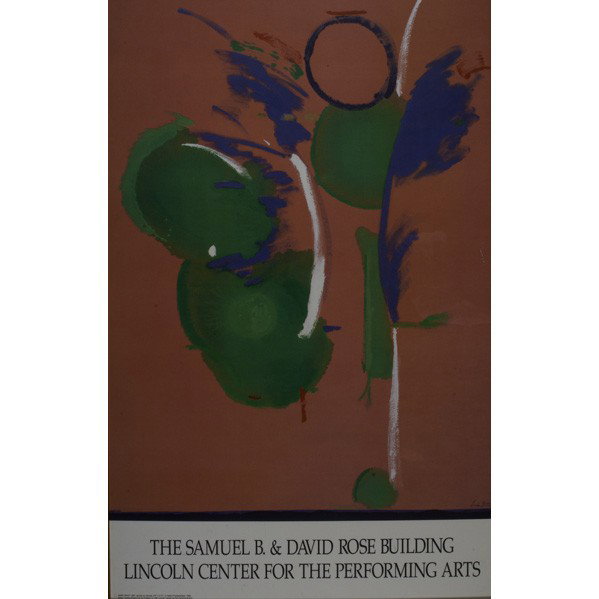 FOUR DAVID HOCKNEY POSTERS: FOUR DAVID HOCKNEY POSTERS along with others including Will Barnet (signed) and Helen Frankenthaler; Lithographs (mostly framed)