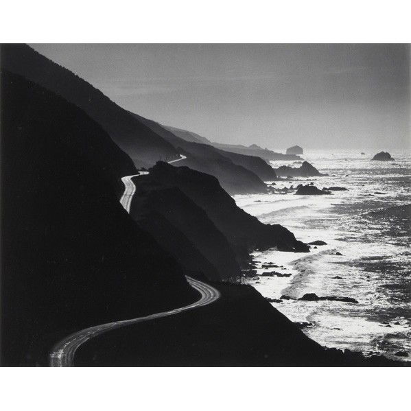HENRY GILPIN (American, b. 1922): HENRY GILPIN (American, b. 1922); Gelatin silver print (framed); Pacific Highway; Signed; 7 1/2'' x 9 1/2'' (image)