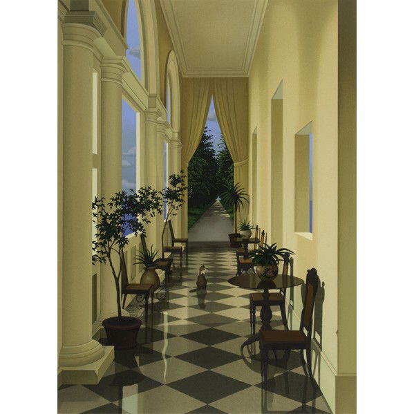 FREDERICK PHILLIPS: FREDERICK PHILLIPS; Screenprint of a Sunroom (framed); Signed and numbered A/P 55/60; 29 7/8'' x 22'' (sight)