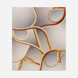 Nicole Wermers, Untitled (Rattan): Nicole Wermers Untitled (Rattan) 2008paper collage 14 h x 11.75 w in (36 x 30 cm) Signed and dated to verso 'N. Wermers 2008'. Provenance: Herald Street, London | Prope