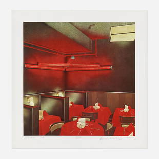 Richard Bernstein, Back Room…: Richard Bernstein Back Room at Max's Kansas City, New York 1974 / 1981offset lithograph in colors image: 28 h x 28 w in (71 x 71 cm) sheet: 34 h x 34 w in (86 x 86 cm) Signed, titled, dated