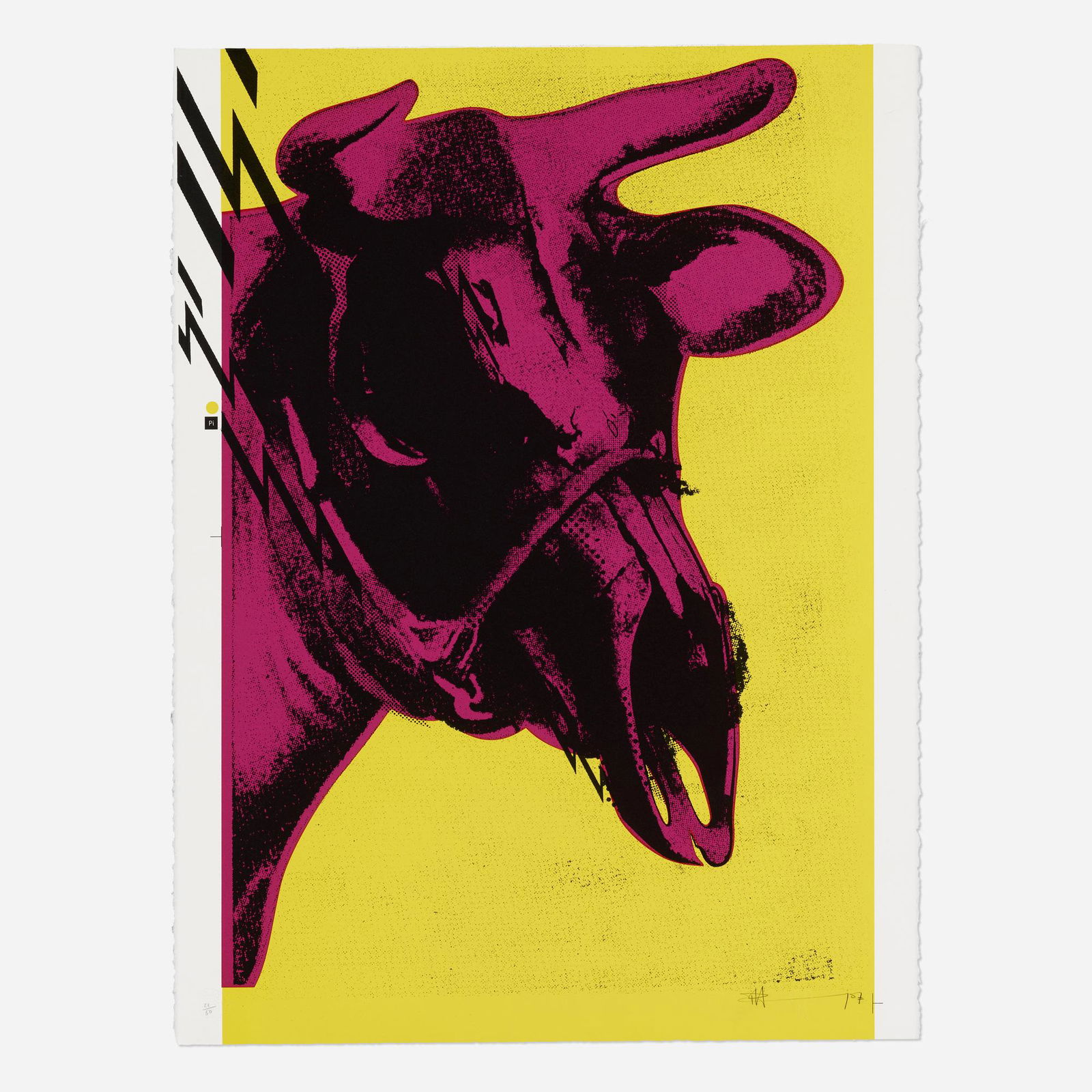 Paul Insect, Dead Cow: Paul Insect Dead Cow 2007screenprint in colors on Arches 88 30.125 h x 22.5 w in (77 x 57 cm) Signed, dated and numbered to lower edge '23/50 Paul Insect 07'. This work is number 23 from the e