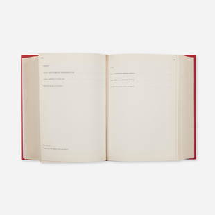 Alighiero Boetti, Classifying?: Alighiero Boetti Classifying the Thousand Longest Rivers in the World 1977 artist book with 1000 (plus sixteen) numbered pages bound in linen cover 8.375 h x 6.5 w x 2.375 d in (21 x 17 x 6 cm) 