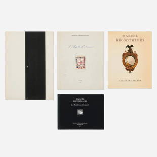 Marcel Broodthaers, Artist's books, four: Marcel Broodthaers Artist's books, four bound printed paper Complete Lot Details Le Cadran Solaire Marcel Broodthaers, Berliner Kunstlerprogramm Rainer Verlag, Berlin