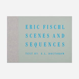 Fischl and Doctorow, Scenes and Sequences: Eric Fischl and E.L. Doctorow Scenes and Sequences 1989 bound printed offset lithographs on BFK Rives 14 h x 19.375 w x 1 d in (36 x 49 x 3 cm) This work is from the first edition of 1600