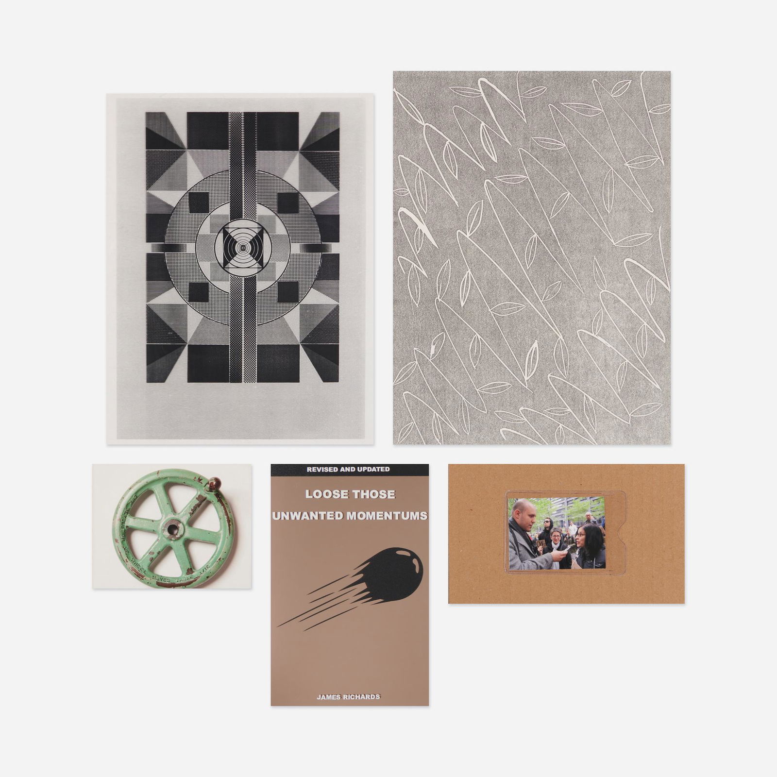 Matt Keegan, Artist's books, two: Matt Keegan Artist's books, two 2006, 2012bound printed paper, printed silk scarf Complete Lot Details Various Artists Matt Keegan, MFC- Michele Didier, 2012. T