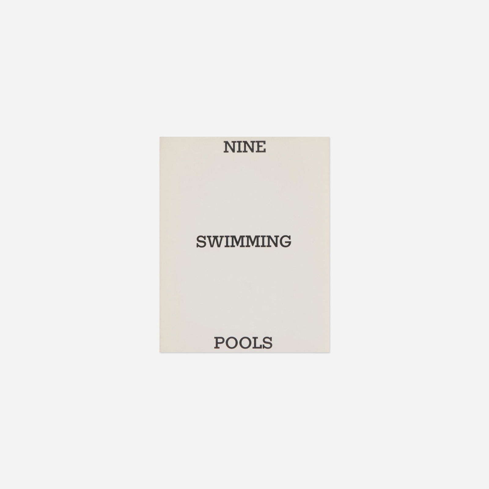 Ed Ruscha, Nine Swimming Pools and a Broken Glass (1 of 1)