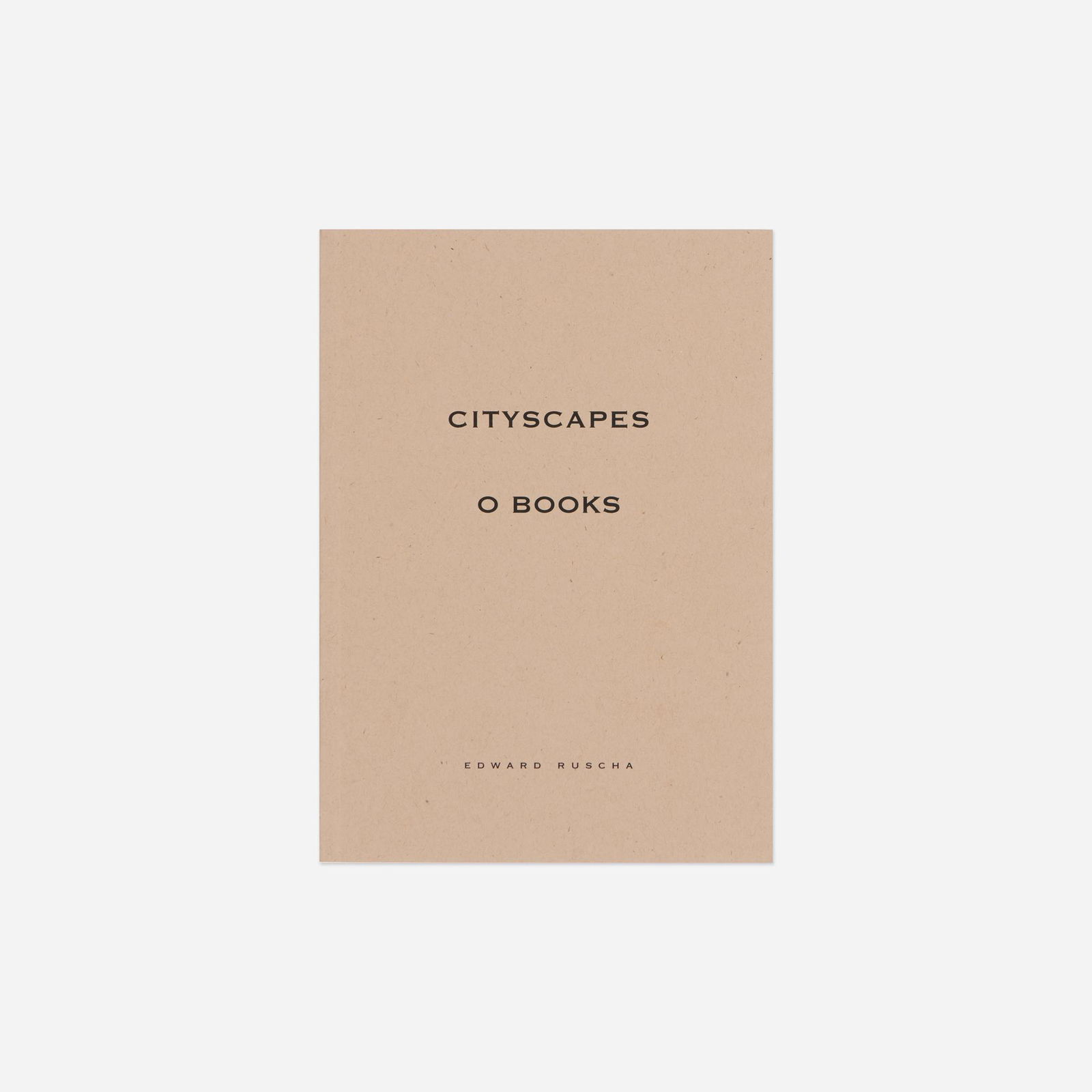 Ed Ruscha, Cityscapes O Books: Ed Ruscha Cityscapes O Books 1997bound printed paper 8 h x 5.75 w x .25 d in (20 x 15 x 1 cm) Signed to interior 'Ed Ruscha'. This work is from the edition of 2000 published by Leo Castelli Ga