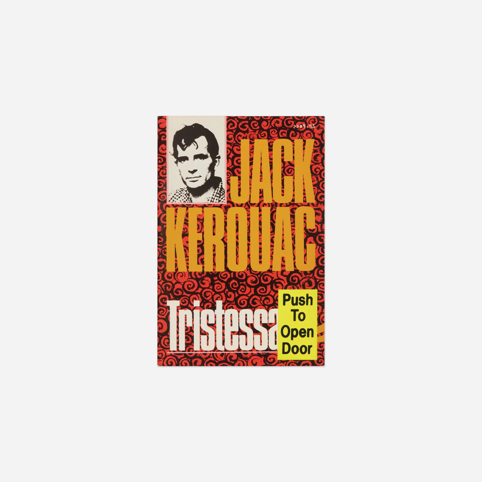 Jonathan Seliger, Jack Kerouac Tristessa: Jonathan Seliger Jack Kerouac Tristessa 1991altered book (collage, mixed media) 8 h x 5.875 w x .375 d in (20 x 15 x 1 cm) Signed and dated to lower edge of colophon page 'Seliger '91'.