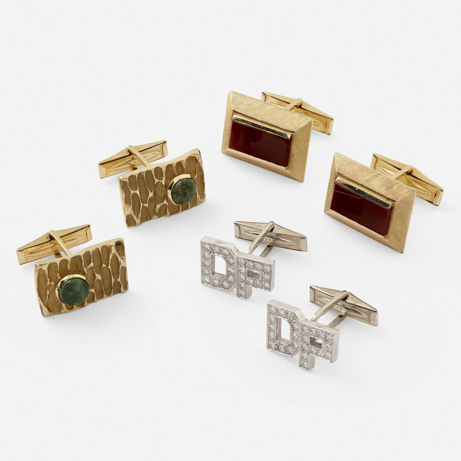 Three pairs of cufflinks (1 of 2)
