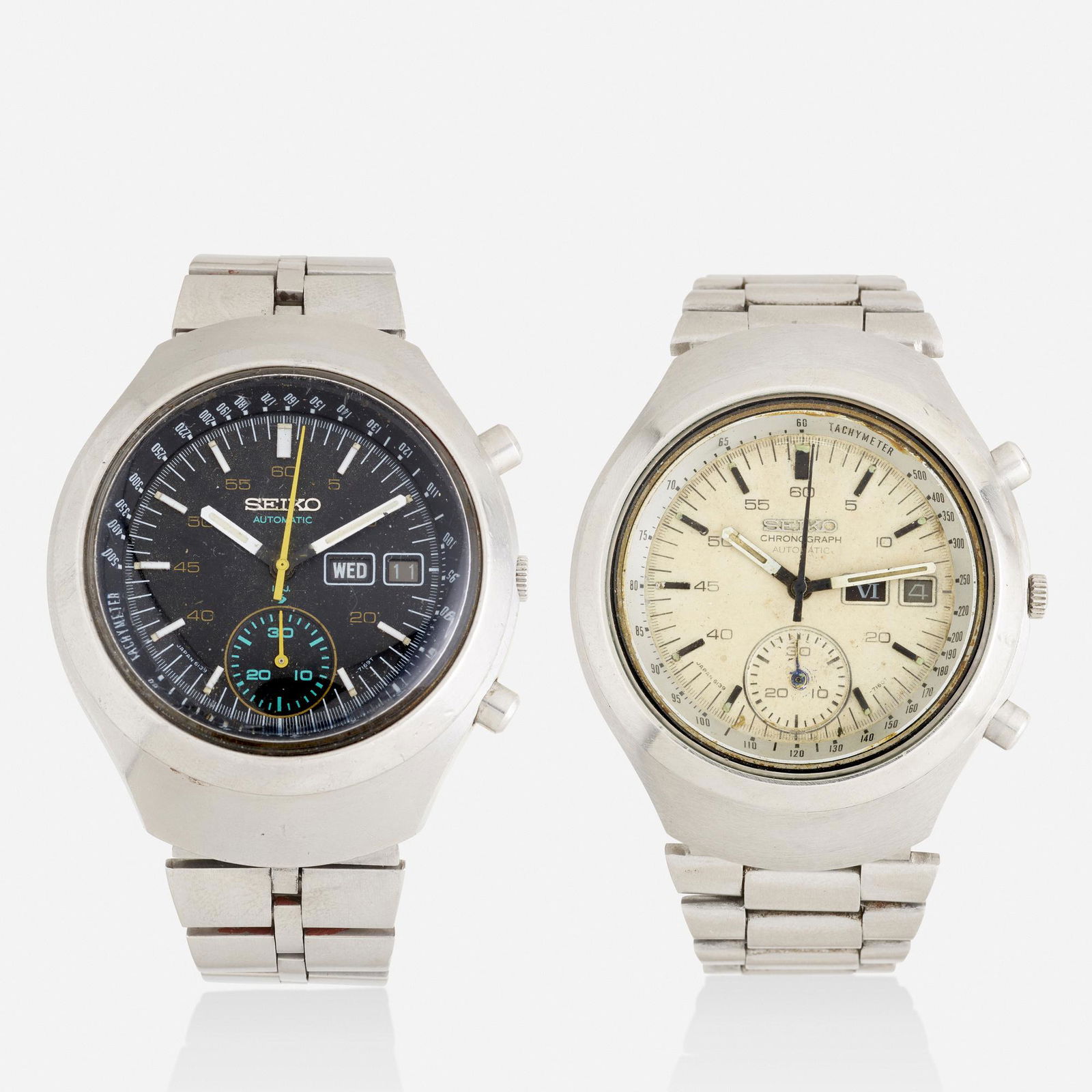 Seiko, Two 'Darth Vader Helmet' wristwatches (1 of 3)