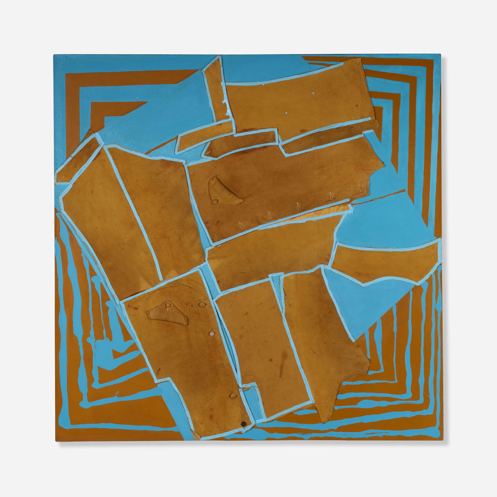 Rochelle Feinstein, Makeover #48: Rochelle Feinstein Makeover #48 1995oil, enamel and suede on canvas 54.5 h x 54 w in (138 x 137 cm) Signed, titled and dated to verso 'Makeover #48 1995 R. Feinstein'. Provenanc