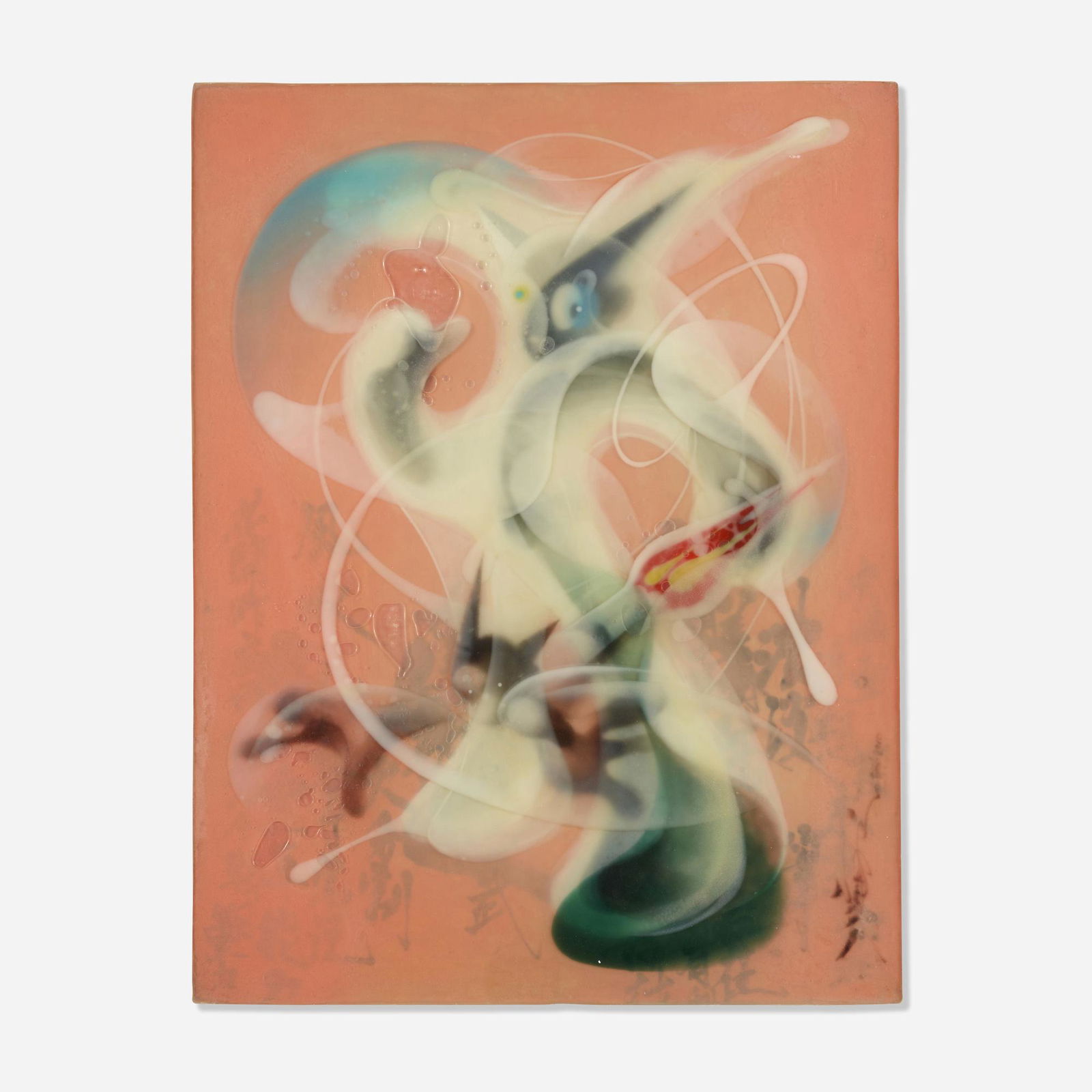 Jongwang Lee, Untitled: Jongwang Lee Untitled acrylic, oil, resin and sumi ink on canvas over wood panel 36.5 h x 28.5 w in (93 x 72 cm) Signed to right edge 'Jongwang Lee'. Provenance: The Artist |