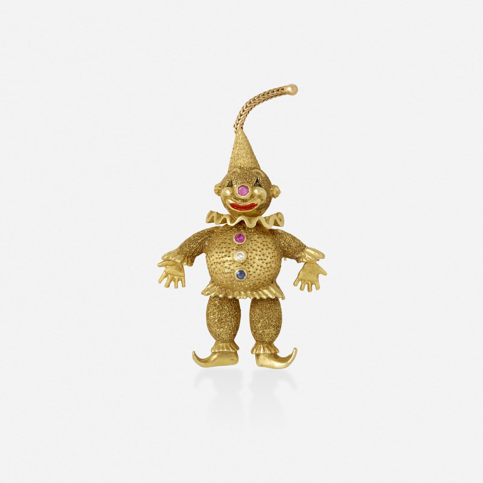 Gold and gem-set clown brooch (1 of 2)