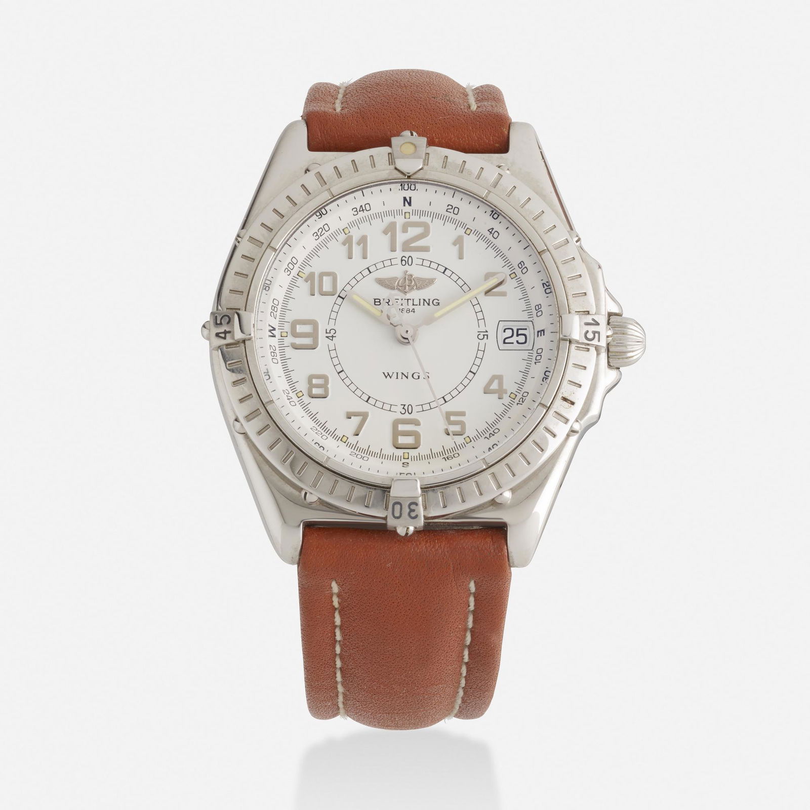 Breitling, 'Wings' steel wristwatch, Ref. A66060 (1 of 3)