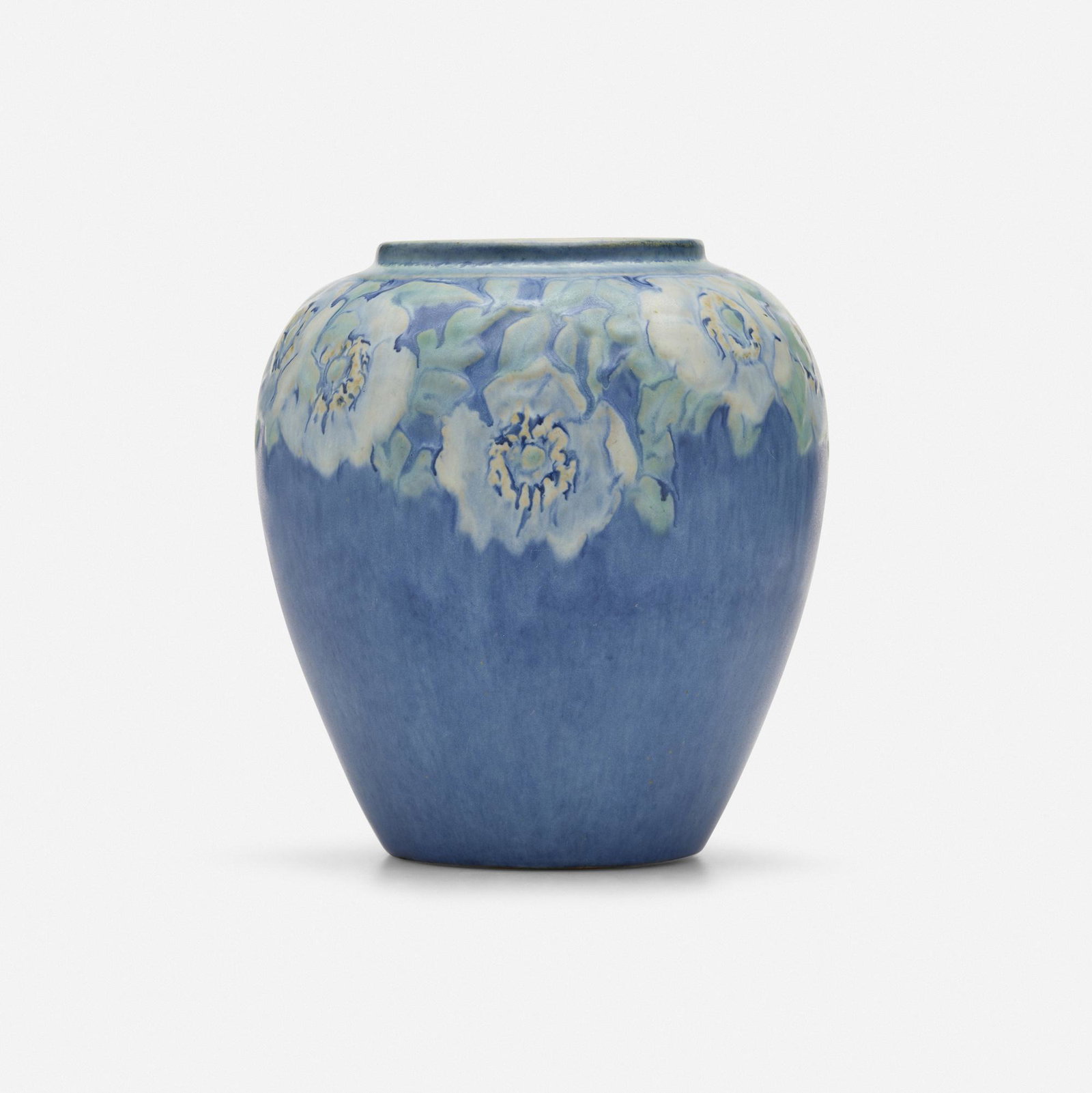 Newcomb College Pottery, Vase with roses (1 of 4)