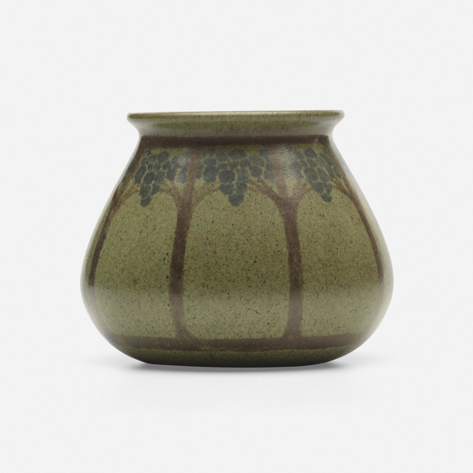 Marblehead Pottery, Vase with stylized trees (1 of 4)