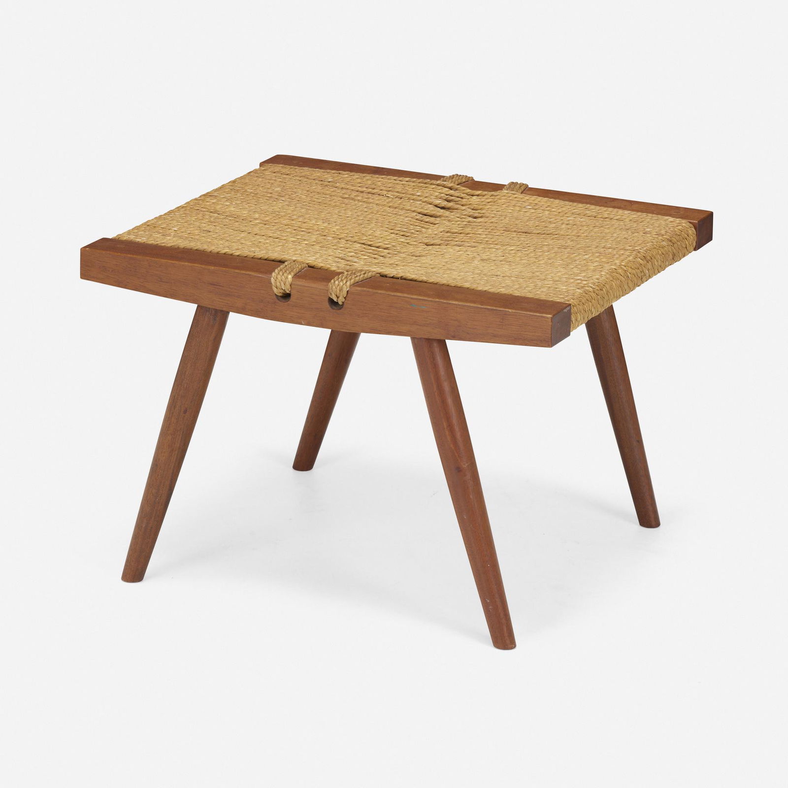 George Nakashima, Grass-Seated stool (1 of 3)