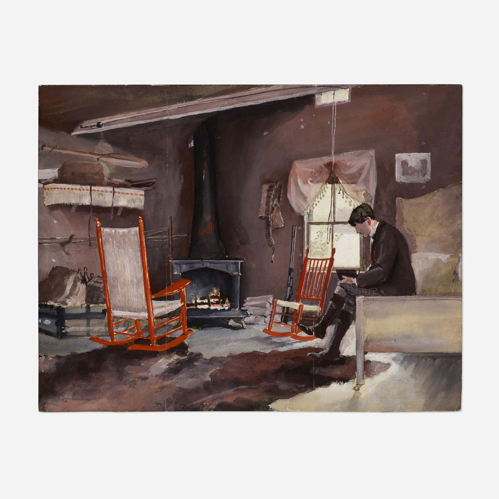 Edward Penfield, Interior Scene (1 of 3)