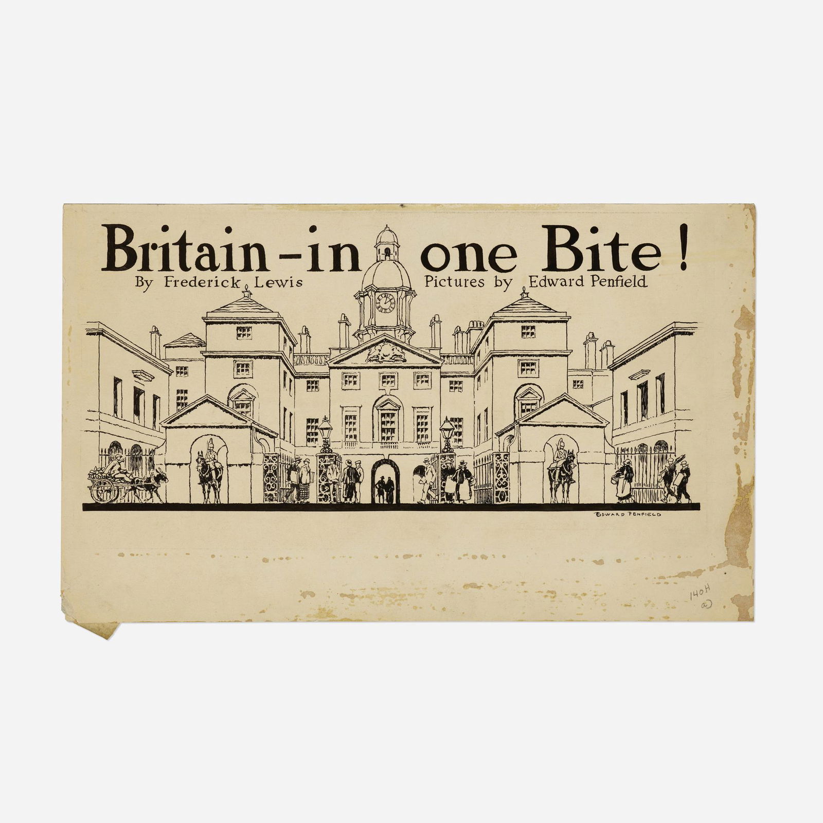 Edward Penfield, Study for Britain - In One Bite! (1 of 3)