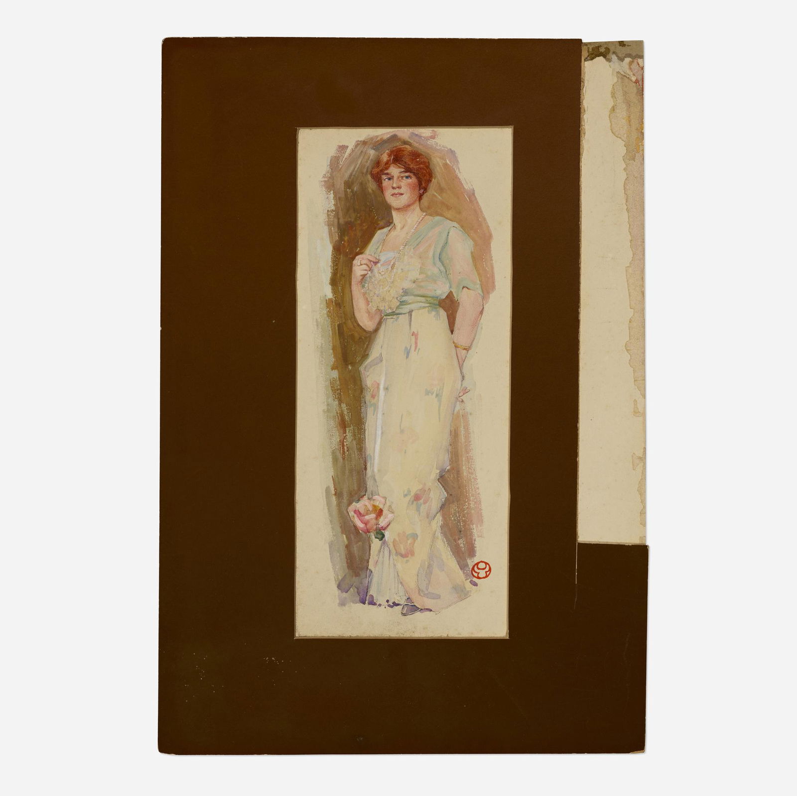 Edward Penfield, Woman Standing (1 of 3)