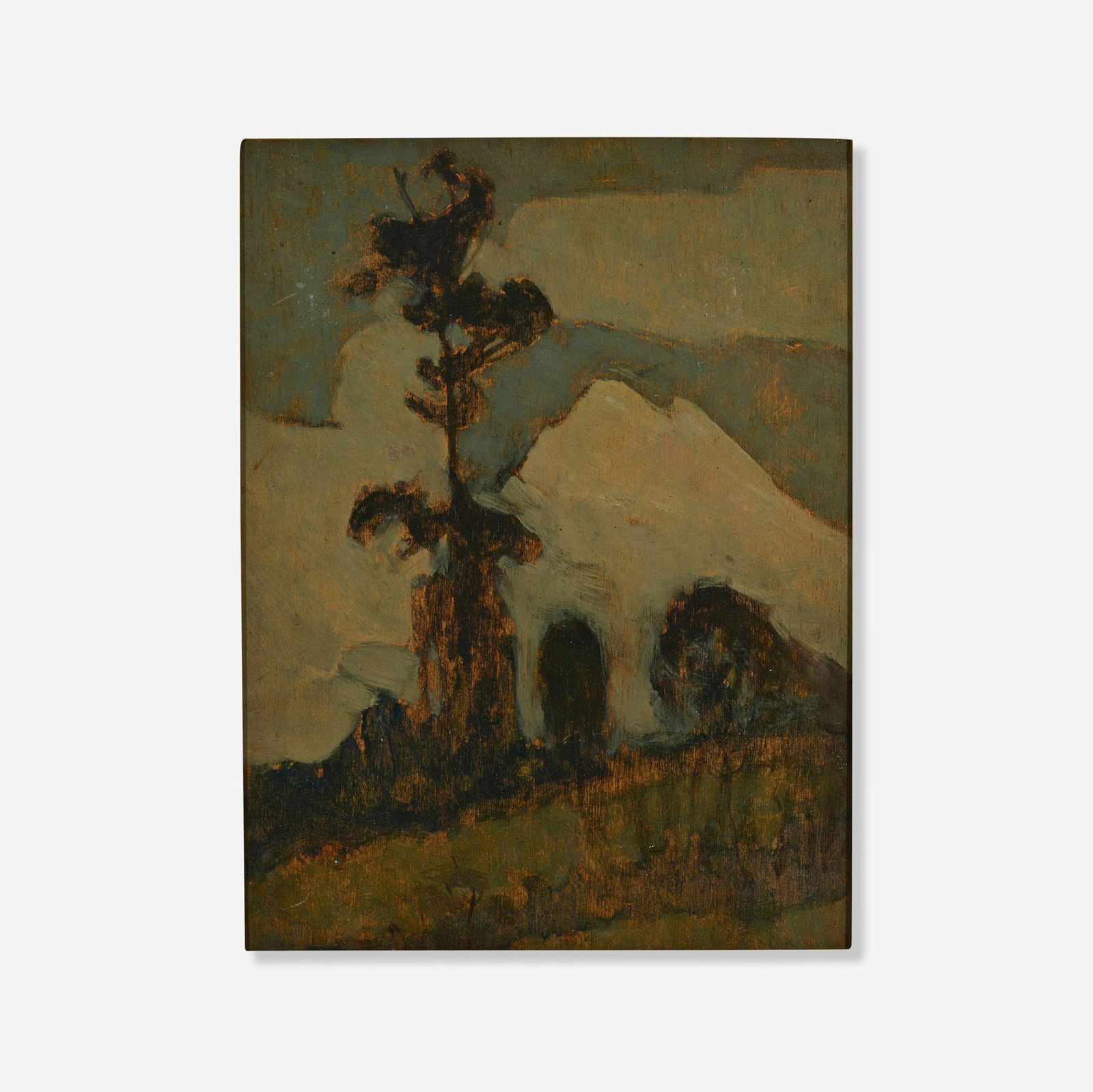 Gershon Benjamin, Tree in Landscape (1 of 4)