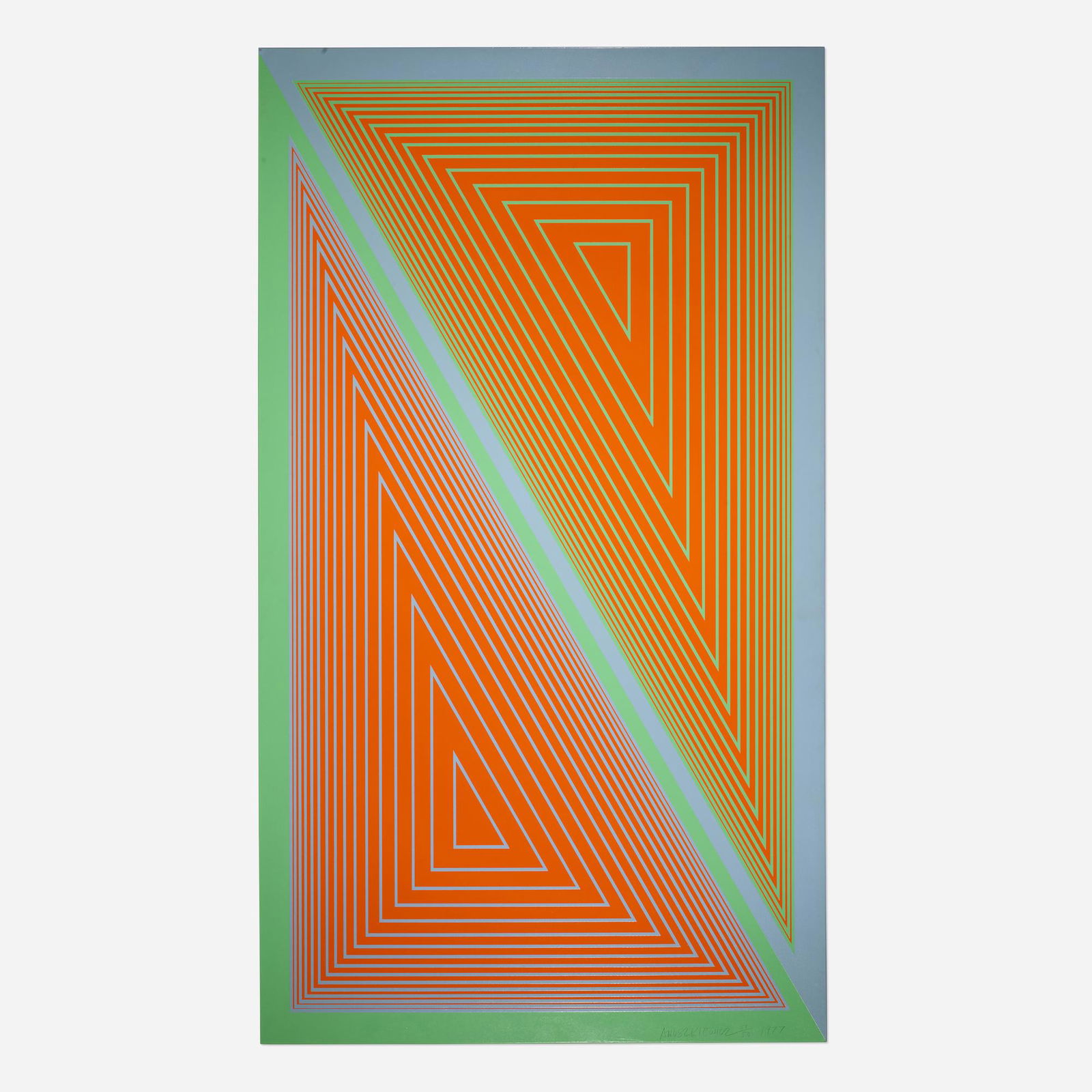 Richard Anuszkiewicz, Triangulated Orange (1 of 3)