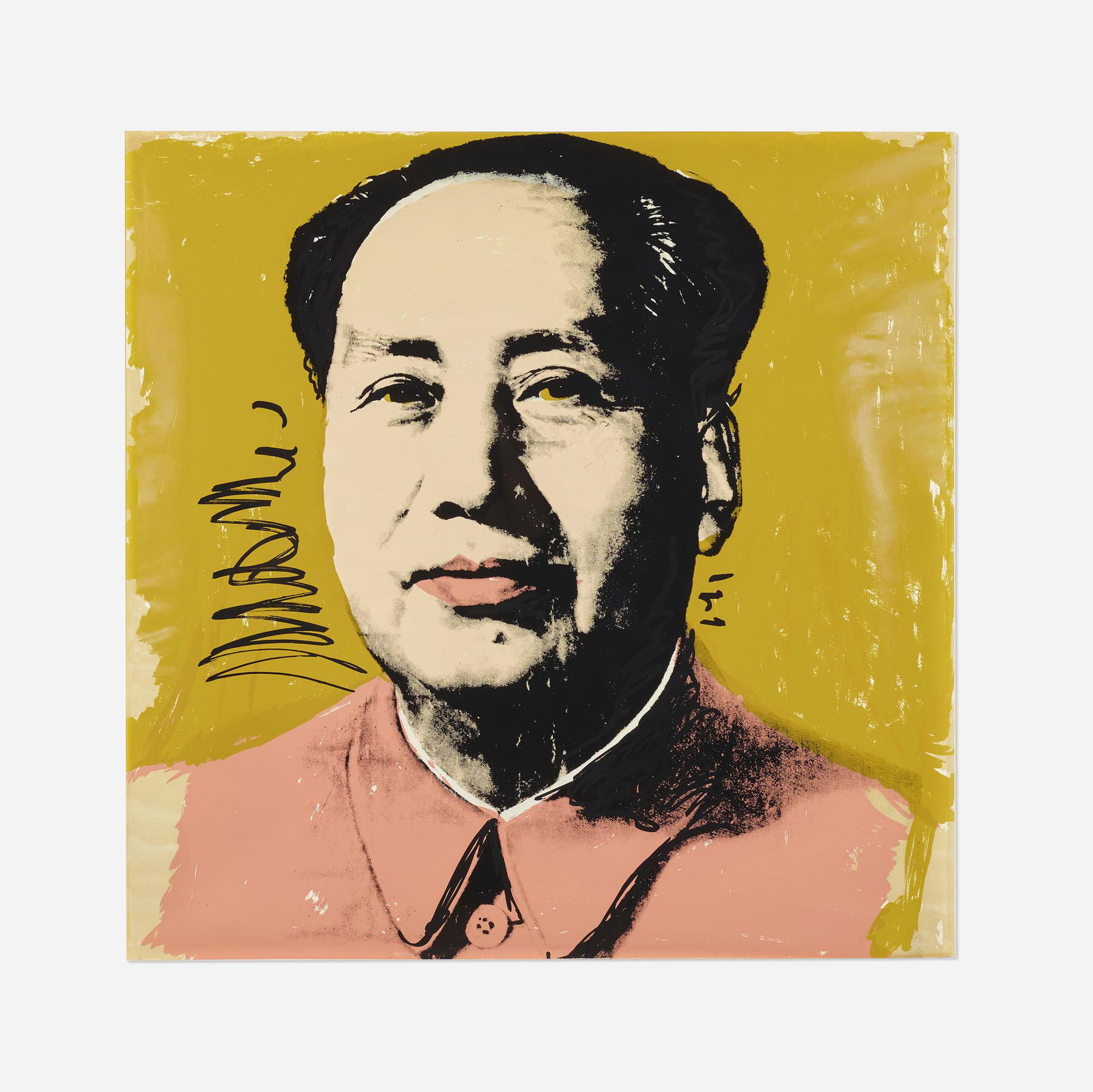 Andy Warhol, Mao: Andy Warhol Mao 1972screenprint in colors on Beckett High White 35.875 h x 35.875 w in (91 x 91 cm) Signed to verso 'Andy Warhol'. Stamped number and publisher's stamp to verso '23/250'. This