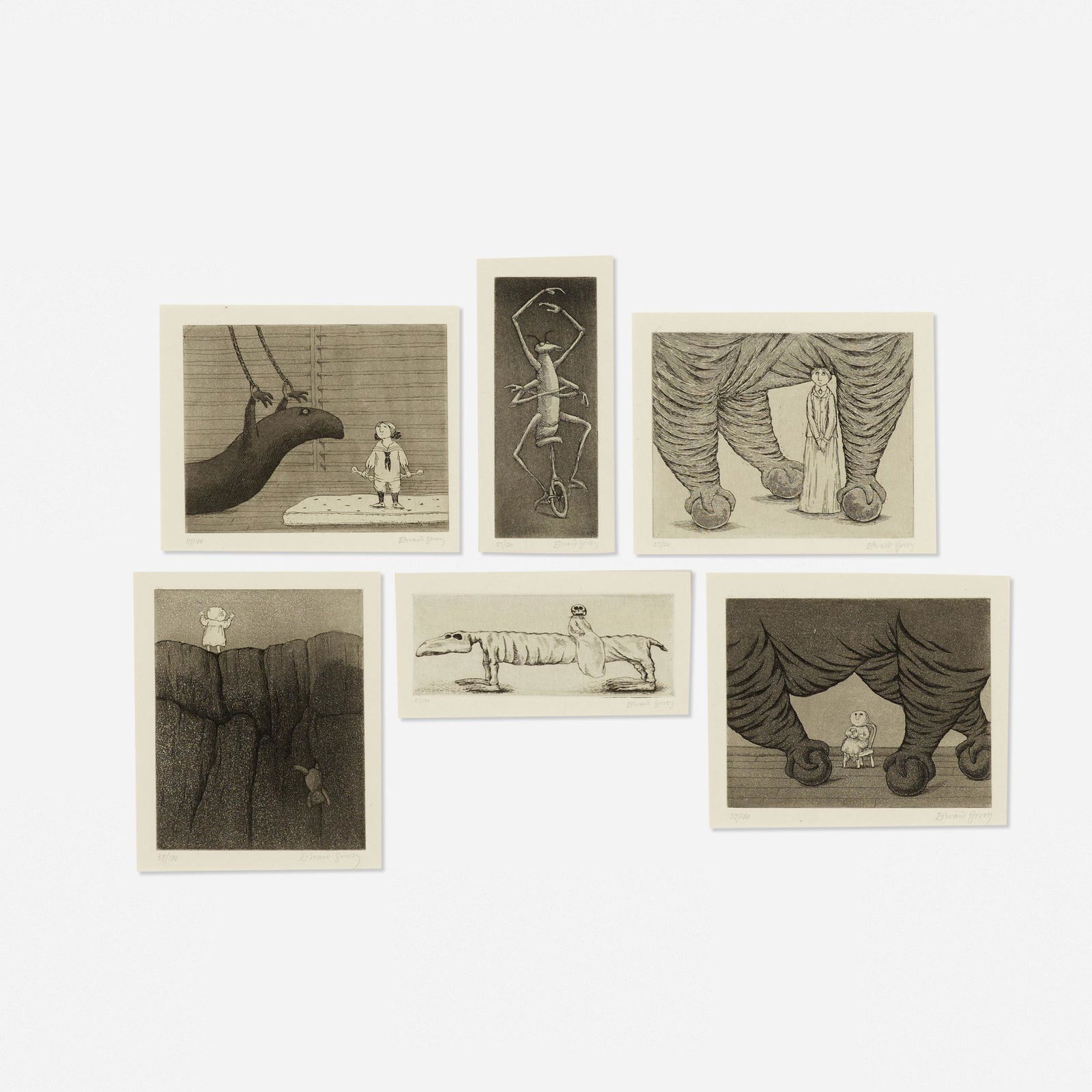 Edward Gorey, Six works (1 of 4)