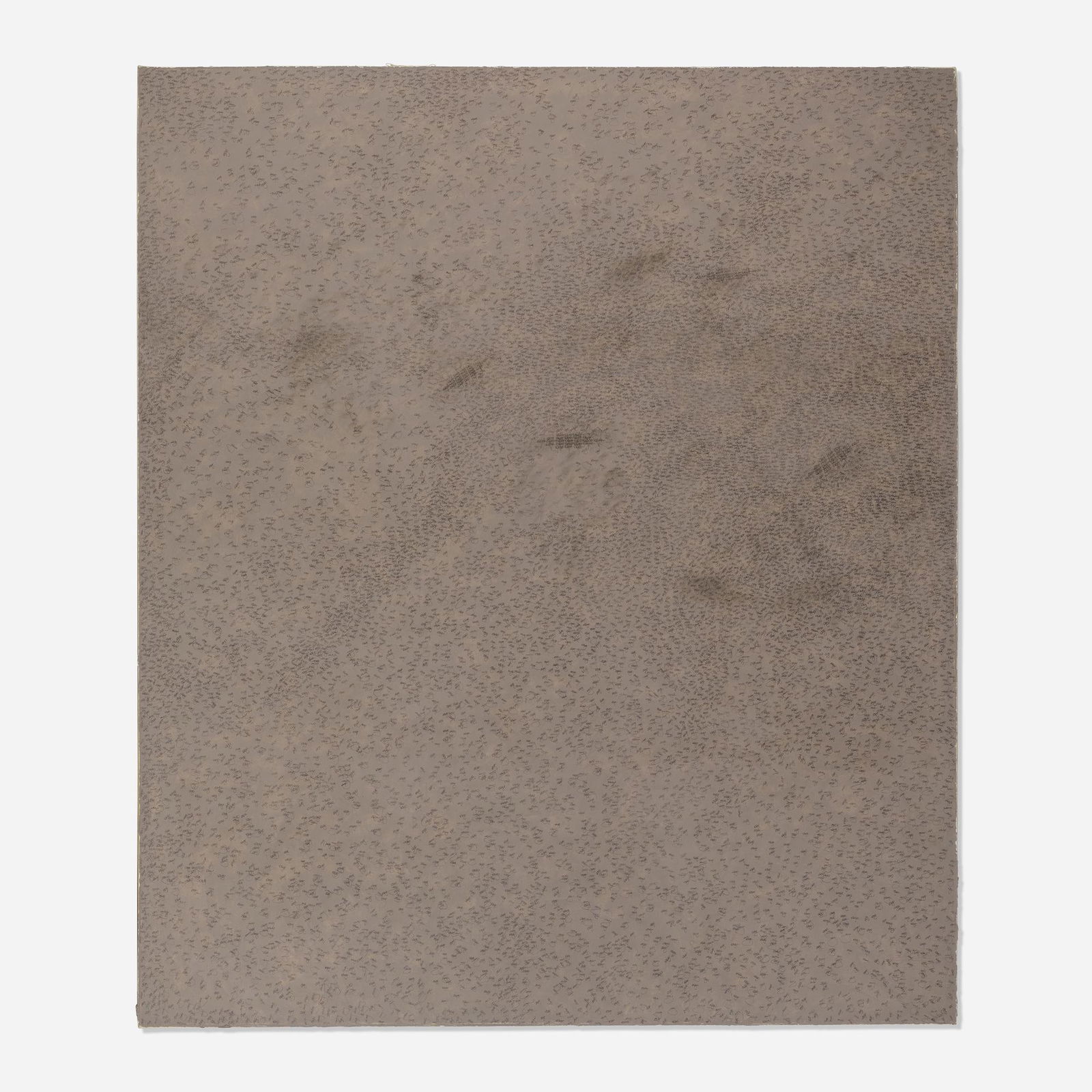 Allan Graham (Toadhouse), Drift Attacked: Allan Graham (Toadhouse) Drift Attacked by an Edge Swarm 1999oil and graphite on canvas 84 h x 72 w in (213 x 183 cm) Signed and dated to upper edge of canvas 'TH 1999'. Provena