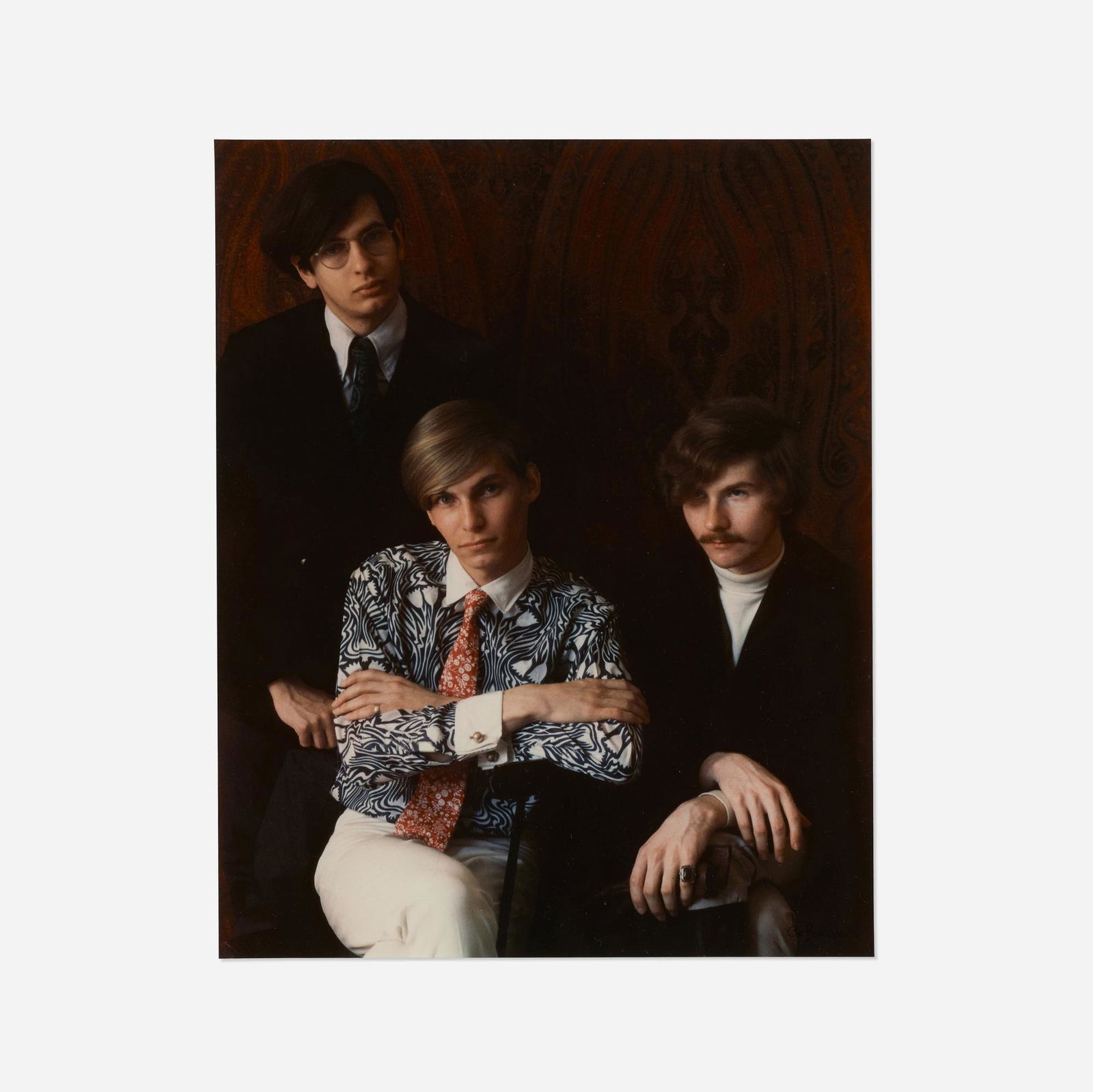 Marie Cosindas, Lewis, Richard and Adrian: Marie Cosindas Portrait of Lewis, Richard and Adrian Boston 1967 / 2004archival digital print image: 13.75 h x 11 w in (35 x 28 cm) sheet: 16.5 h x 11.75 w in (42 x 30 cm) Signed to lower r