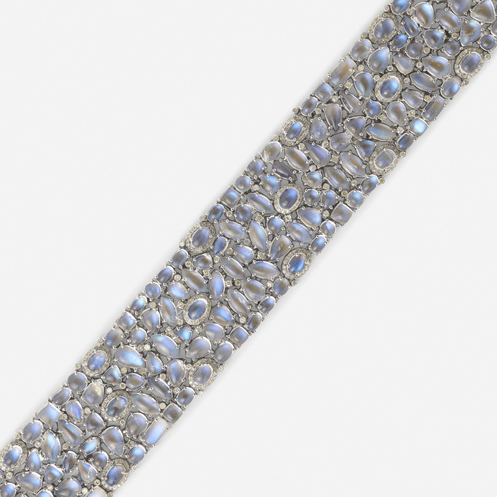 Moonstone and diamond bracelet (1 of 3)