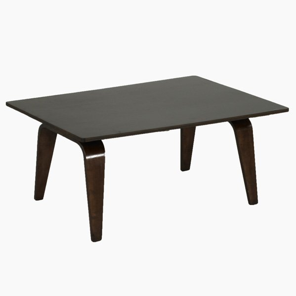 CHARLES AND RAY EAMES; HERMAN MILLER; Plywood coff: CHARLES AND RAY EAMES; HERMAN MILLER; Plywood coffee table, USA, 1950s; Unmarked; 15 3/4'' x 35'' x 34''