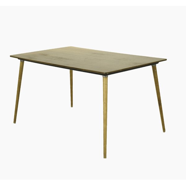 CHARLES AND RAY EAMES; HERMAN MILLER; Dining table: CHARLES AND RAY EAMES; HERMAN MILLER; Dining table (DTW3), USA, 1950s; Ash, painted wood zinc-plated metal and birch; Impressed mark; 29'' x 54'' x 34''