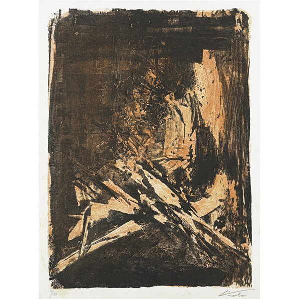 MANUEL VIOLA (Spanish, 1919-1987): MANUEL VIOLA (Spanish, 1919-1987); Folio of eleven lithographs in colors accompanying ''Casidas'' by Fererico Garcia Lorca; Each print signed and numbered, edition 57/ 198; 18'' x 12'' (sheet)