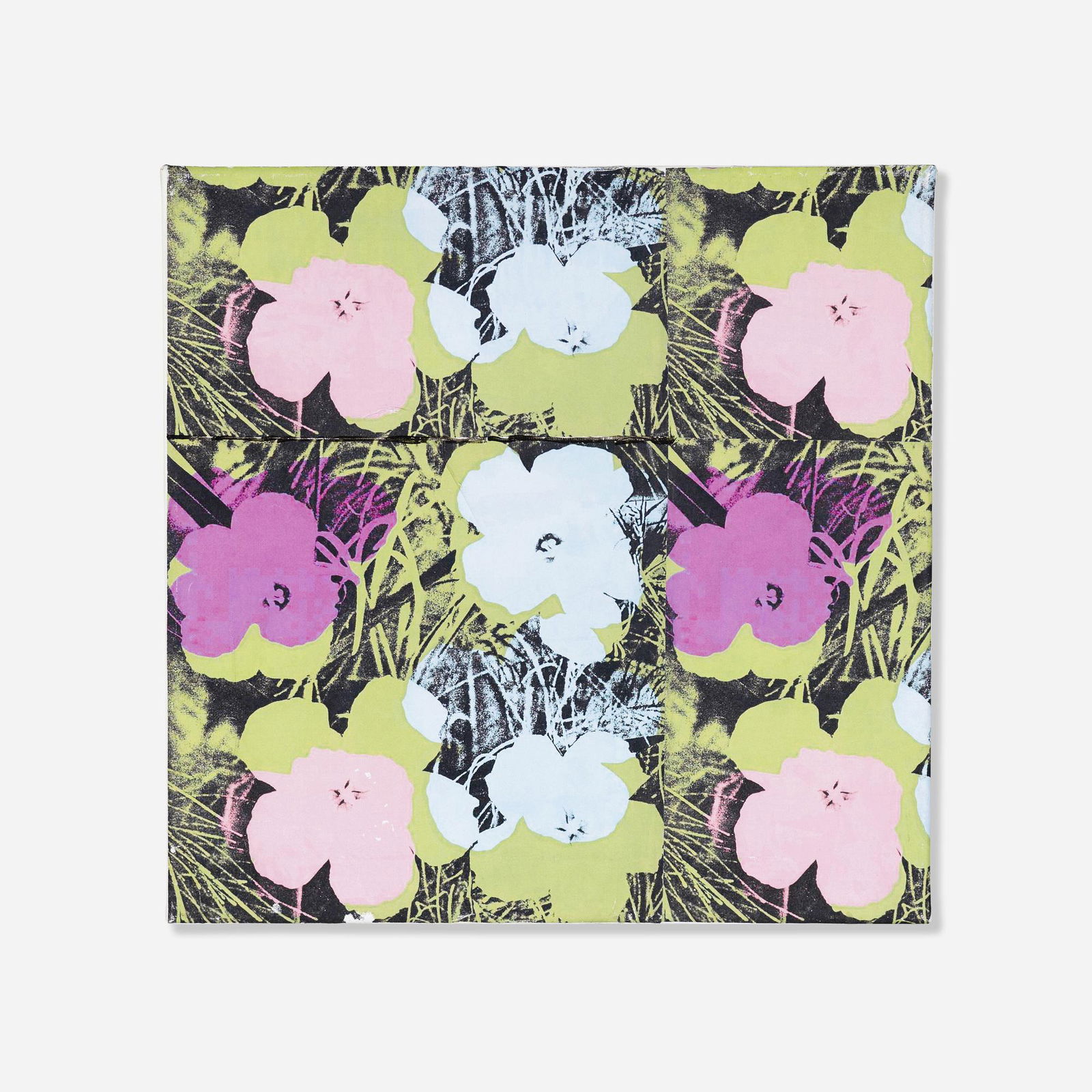 Tom Dash, Flowers: Tom Dash Flowers 2017collage on canvas 12 h x 12 w in (30 x 30 cm) Signed, dated and numbered to verso 'Tom Dash 2017 2/10'. This work is number 2 from the edition of 10. T