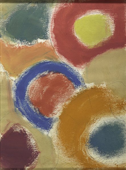 Lloyd Raymond Ney (American, 1893 - 1965): Untitled, 1962; Mixed media on paper (framed); Signed and dated; 23 1/4" x 17 1/8" (sight); Provenance: Private Collection, New York